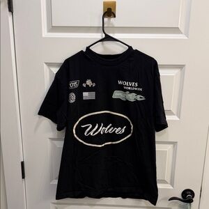 Darc Sports oversized Black Wolves Graphic T-Shirt